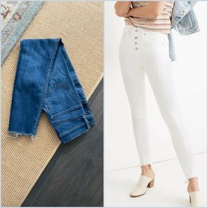 Madewell 10” High-Rise Skinny Crop Jeans, Size 23